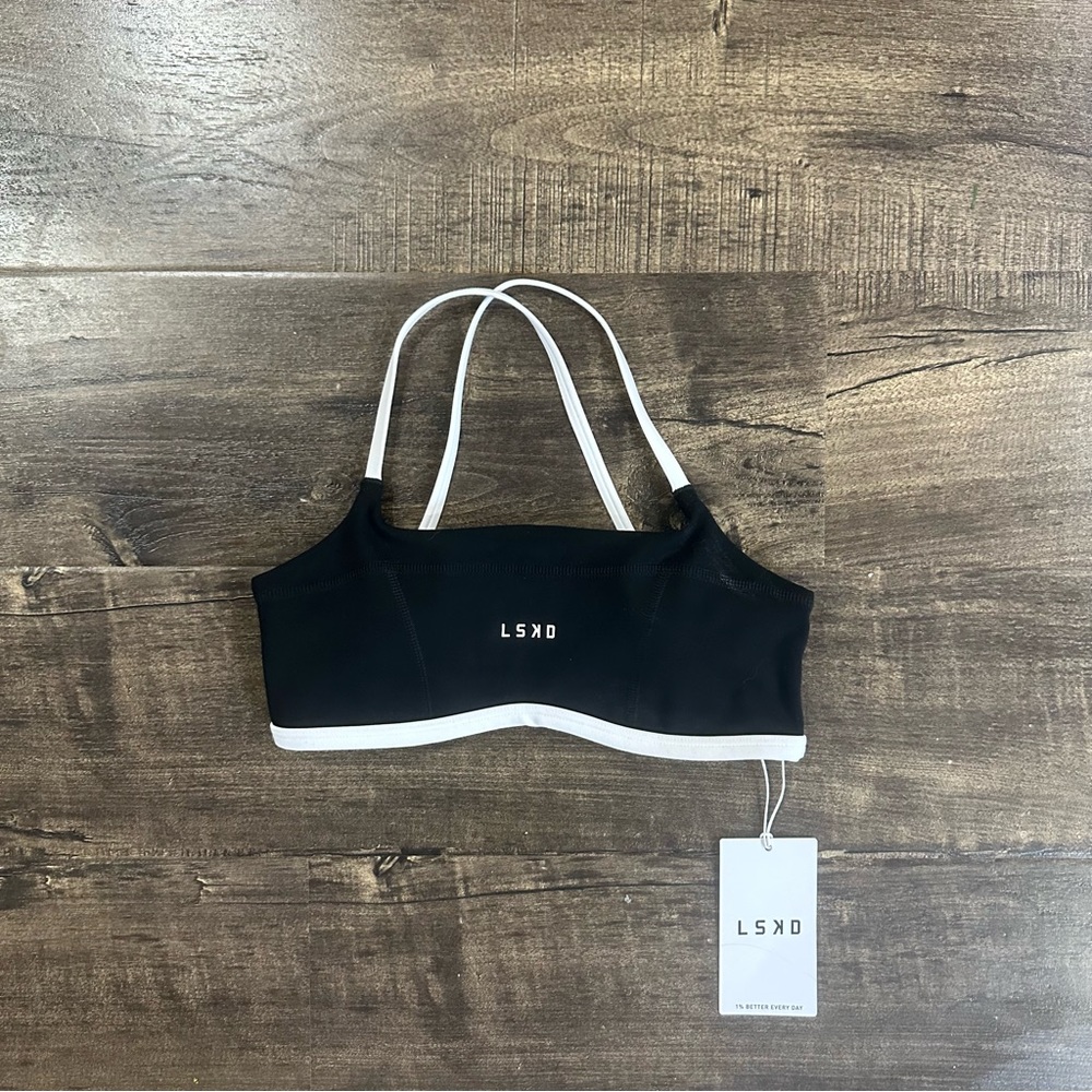 LSKD Black Sports Bra